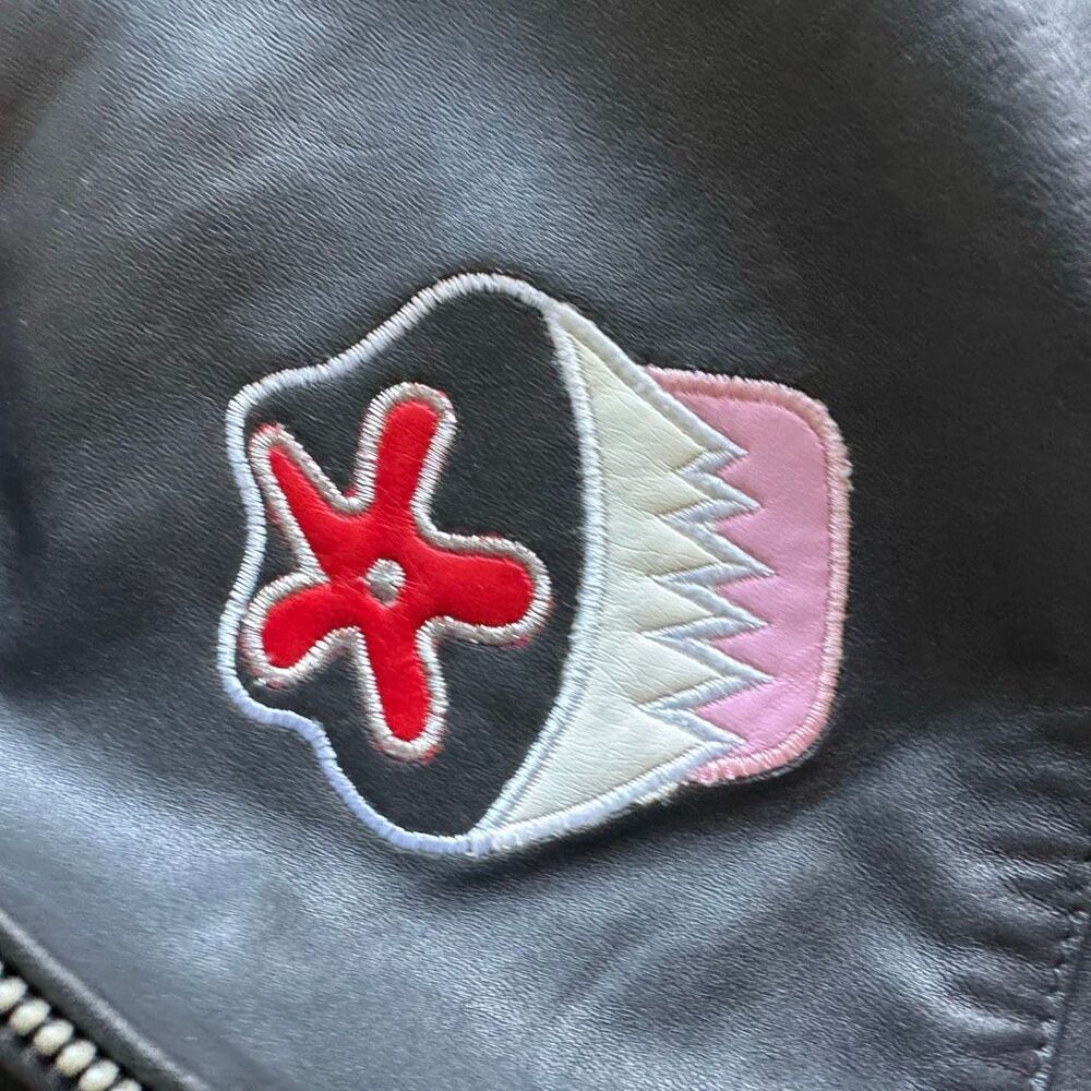 Barbie Custom Embroidered Glam Graphic Leather Jacket With Faux Fur Hood - Picture 10 of 13